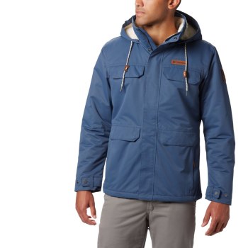 Columbia South Canyon Lined Insulated, Chamarras Azules Oscuro Para Hombre | 695023-ABM